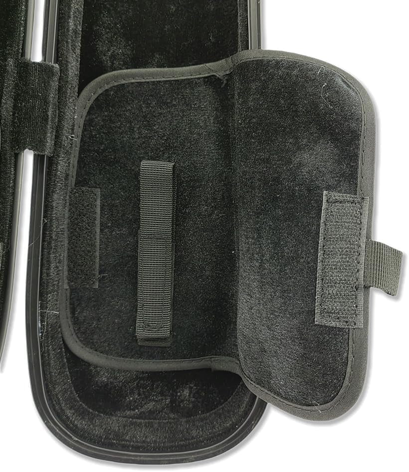 Carbon Fiber Upright Bass Bow Case for Geman French Double Bass Bow Hold 2Pcs Bows Hard Bow Case White