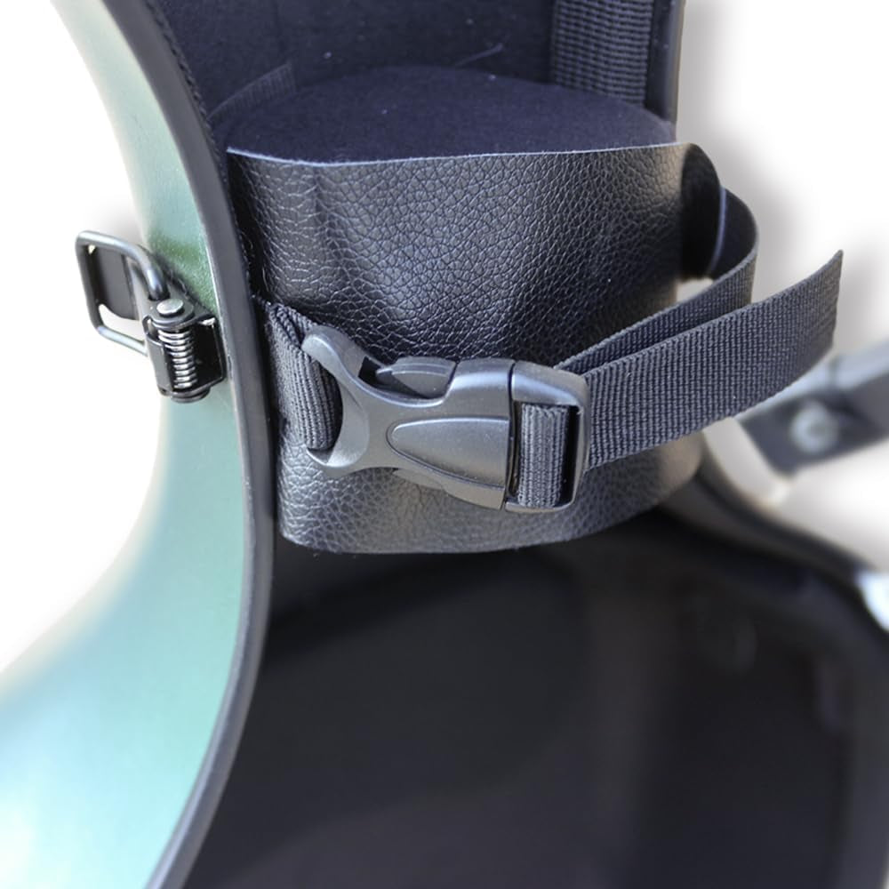 Cello Case 4/4 Full Size Carbon Fiber Embedded Handle,Hard Shell with Lock & Backpack Straps,Wheels Waterproof and Lightweight Cello Hard Case 4/4 for Musicians