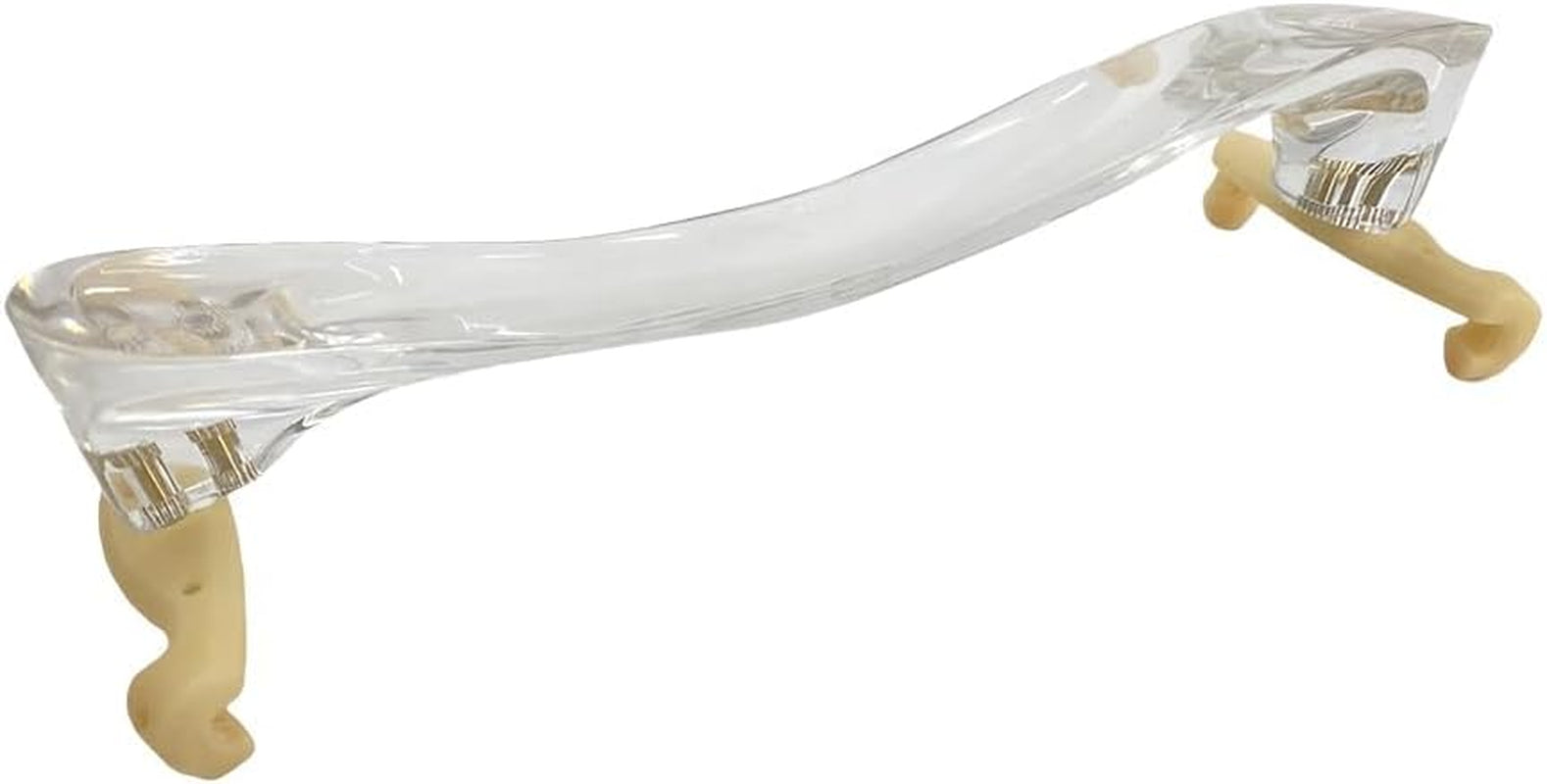 Adjustable Height Width Violin Shoulder Rest 3/4 Size Transparent Acrylic Silicone Feet Violin Shoulder Rest