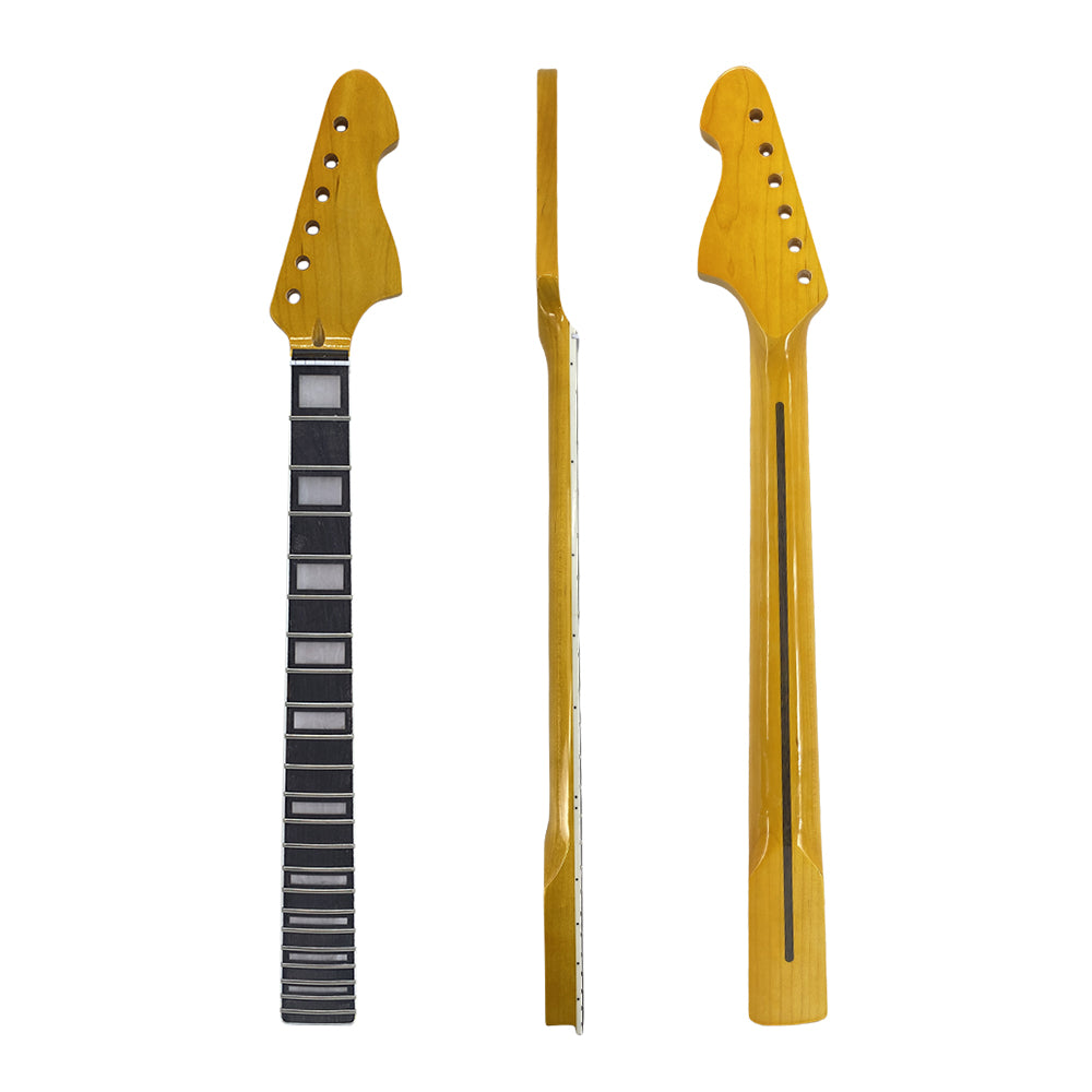 Yinfente Electric Guitar Neck 22 Fret 648 Inch Rosewood Fretboard Finish Paint Build Guitar