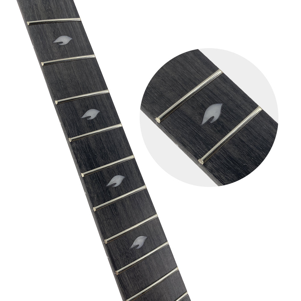 Electric Guitar Neck 22 Fret 25.5 Inch Mahogany Wood Neck with Rosewood Fretboard Bird Inlay Bolt on Guitar Necks Replacement DIY Guitar