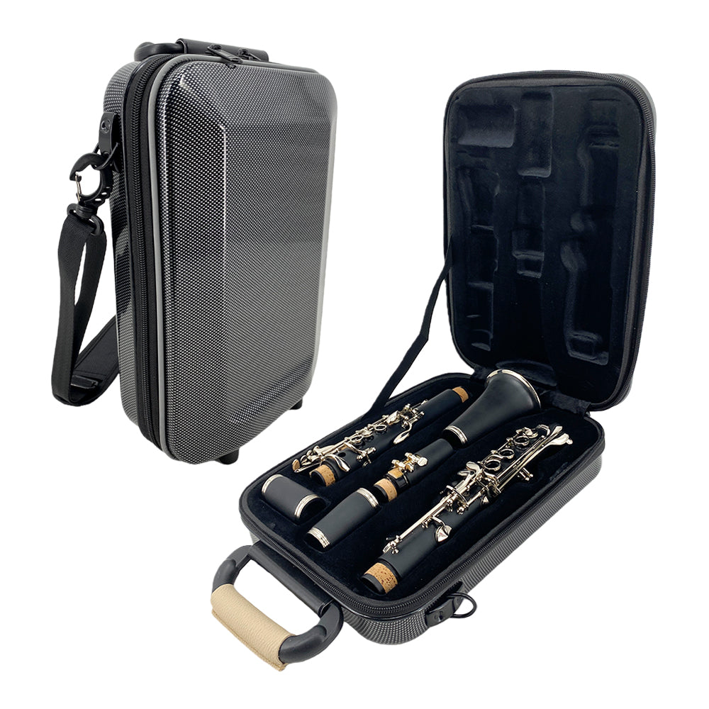 Yinfente New Clarinet Bag Case Carbon Fiber Lightweight Soft Padded with Strap