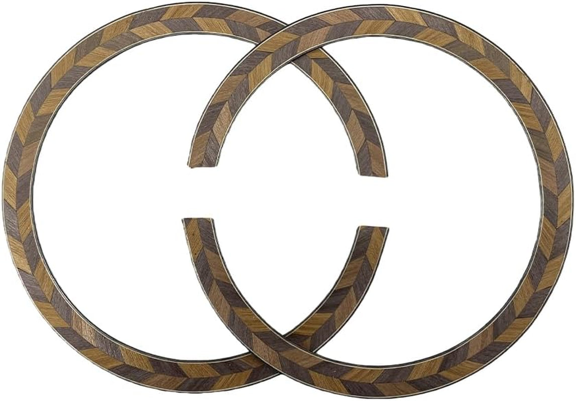 2*PCS Guitar Rosette for Acoustic Guitar Construction Solid Wood Material 110 * 12 * 0.8Mm Guitar Sound Hole for Replace #37