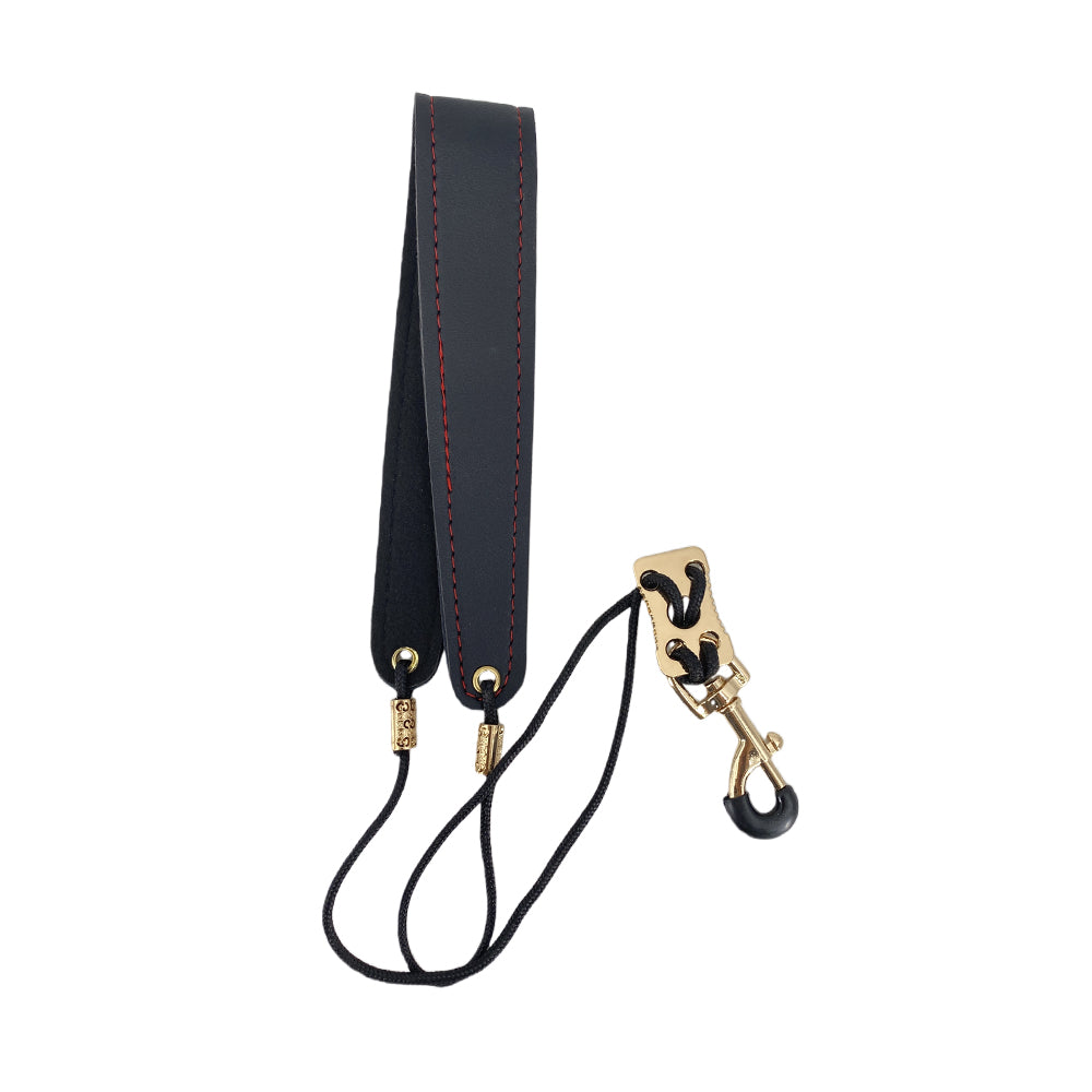 Saxophone Neck Strap Soft Leather Padded Comfort Music Instrument Strap for Alto Tenor Baritone Soprano Sax