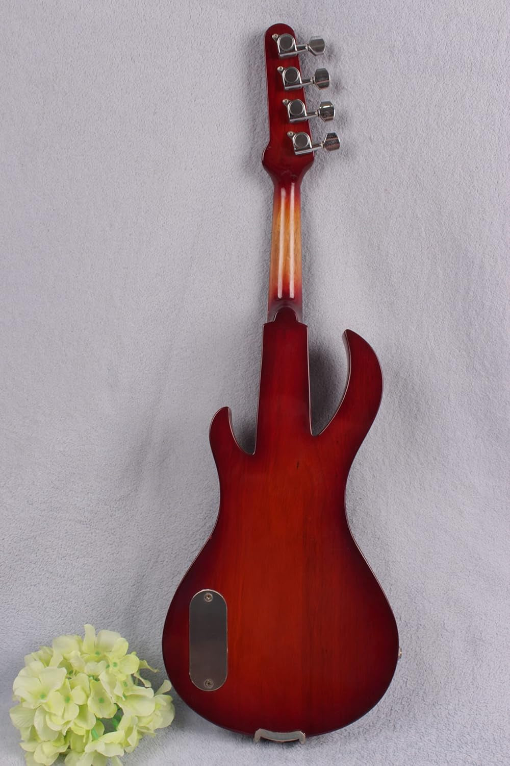 4/4 Violin Metallic Electric Violin Electric Guitar Shape Professional Violin Solid Wood Full Size