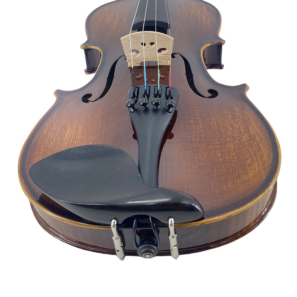 Violin 4/4 Full Set Violin for Beginners & Adults Solid Wood Fiddle with Hard Case Bow Shoulder Rest Strings Flame Maple Spruce Wood