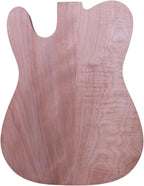 Semi Hollow Electric Guitar Body Mahogany H-S/H Pickup Flame Maple Veneer, Handcrafteg Guitar Replacement Unfinished DIY (H-S Pickup)