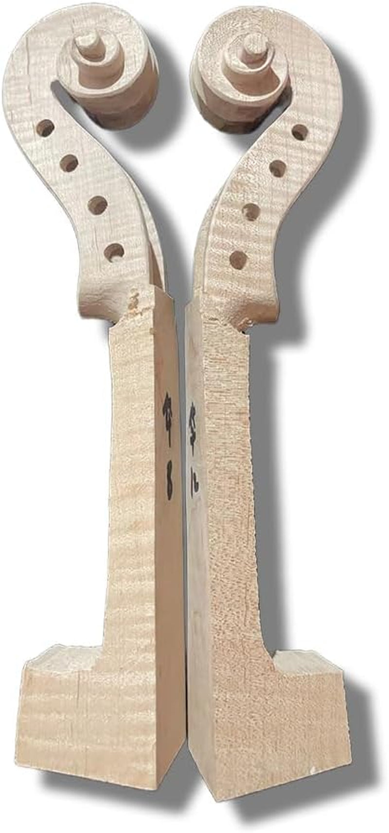 Violin Neck 4 String Flamed Maple Wood Natural Finish DIY Violin Violin Parts (4/4)
