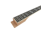Unfinished Electric Guitar Neck 22 Fret 24.75inch Guitar Body Split Block Inlay