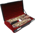 Professional Oboe Gold Plated Rosewood C Key Left F Resonance Semi-Automatic Woodwind Instrument with Oboe Accessories