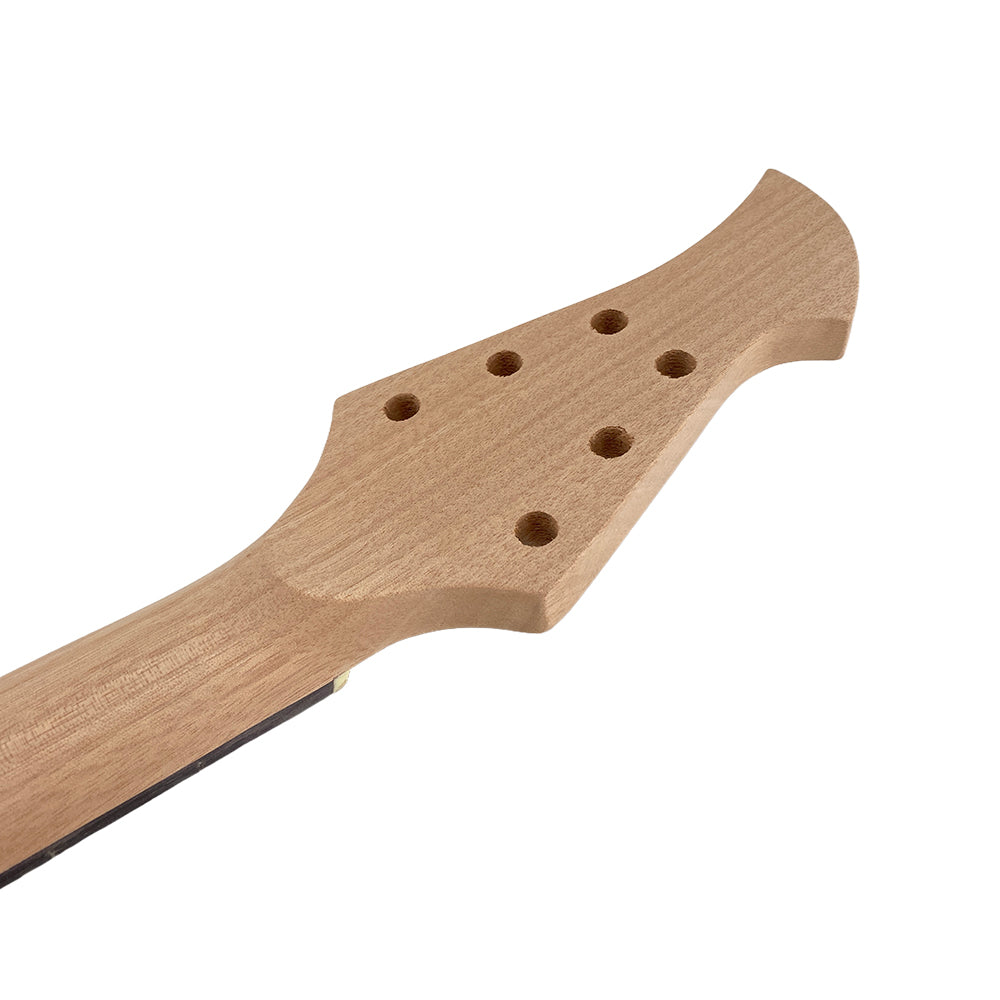 Yinfente Electric Guitar Neck 22 Fret 24.75Inch Mahogany Wood Rosewood Guitar Fretboard Vine Inlay Firebird Bolt on DIY Guitar Necks Tree Inlay