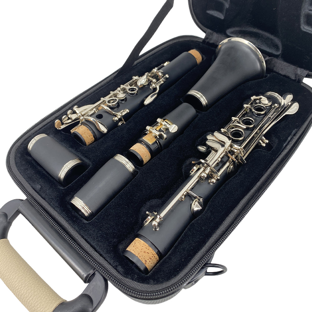 Yinfente New Clarinet Bag Case Carbon Fiber Lightweight Soft Padded with Strap