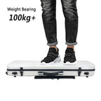 Yinfente 4/4 Violin Case White Carbon Fiber Violin Case Oblong Cases for Violin Strong