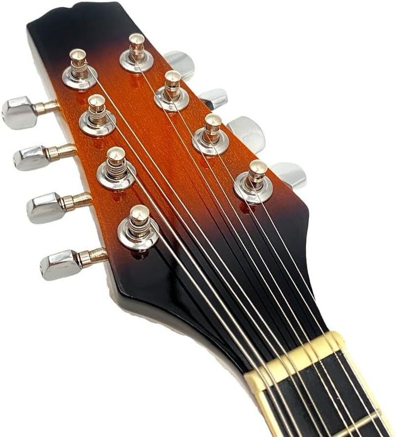 Mandolin Instrument a Style, 8 String, Lightweight Basswood Body - Acoustic Mandolin Kit with Gig Bag, Strap, Picks & Extra Strings for Beginners & Professionals