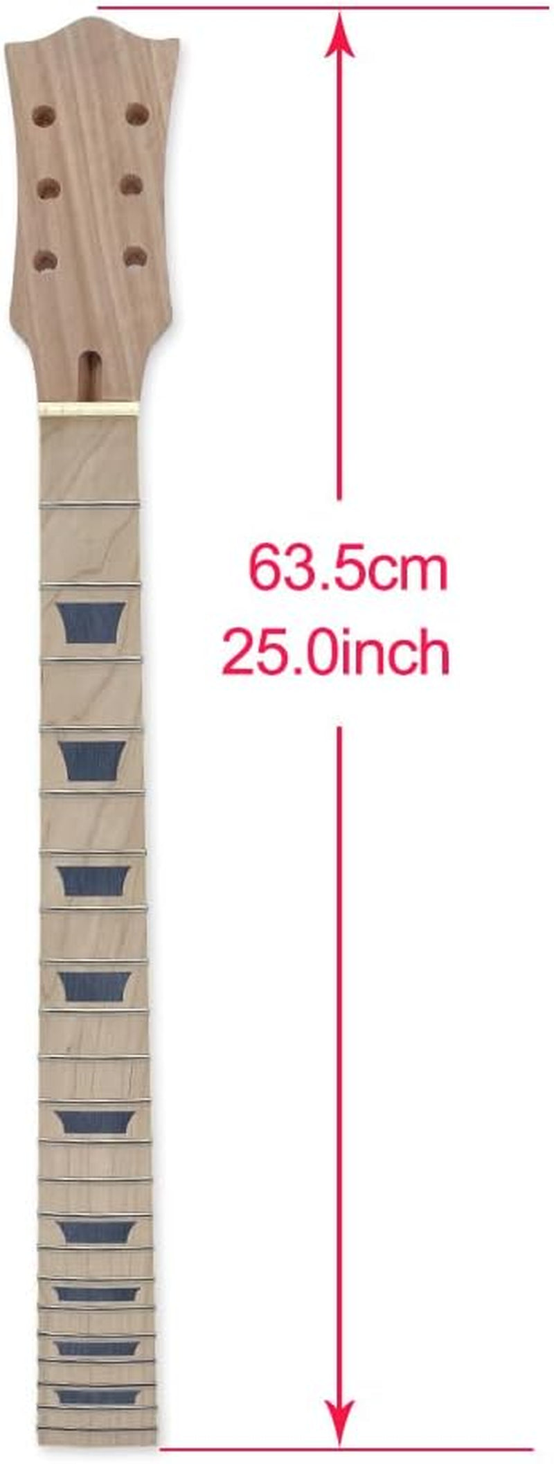 Guitar Neck 22Fret 24.75Inch Maple Fretboard Bolt on Heel Mahogany Wood Necks DIY Guitar Necks