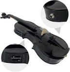 Acoustic Violin Electric Violin 4/4 Full Size Violin 4 String Maple Spruce for Student,Violin for Beginners Violin Case,Brazilwood Bow,Cable,Cleaning Cloth,Rosin