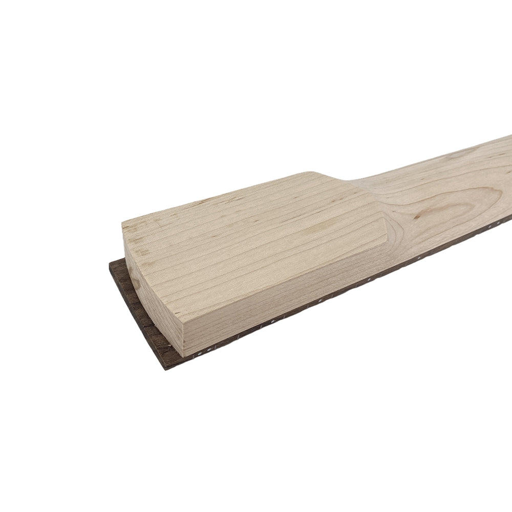 Yinfente Maple Guitar Neck 24Fret 25.5Inch Rosewood Fretboard Shark Fin Inlay Bolt One Heel Reversed Head