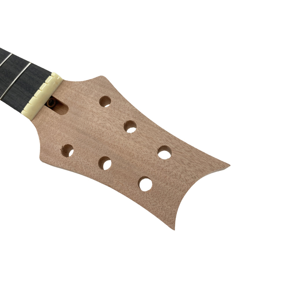 Electric Guitar Neck 22 Fret 25.5 Inch Mahogany Wood Neck with Rosewood Fretboard Bird Inlay Bolt on Guitar Necks Replacement DIY Guitar