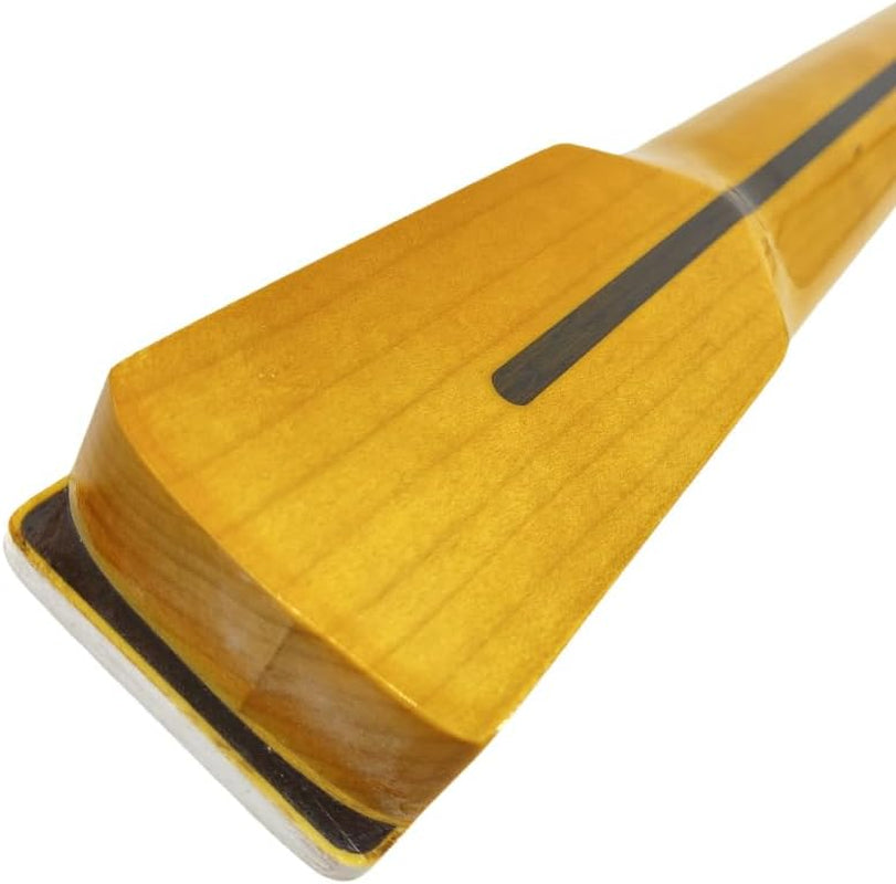 Yellow Paint Maple Electric Guitar Neck with White Binding 22Fret 25.5Inch Rosewood Fretboard White Block Inlay Bolt on Guitar Neck Replacement