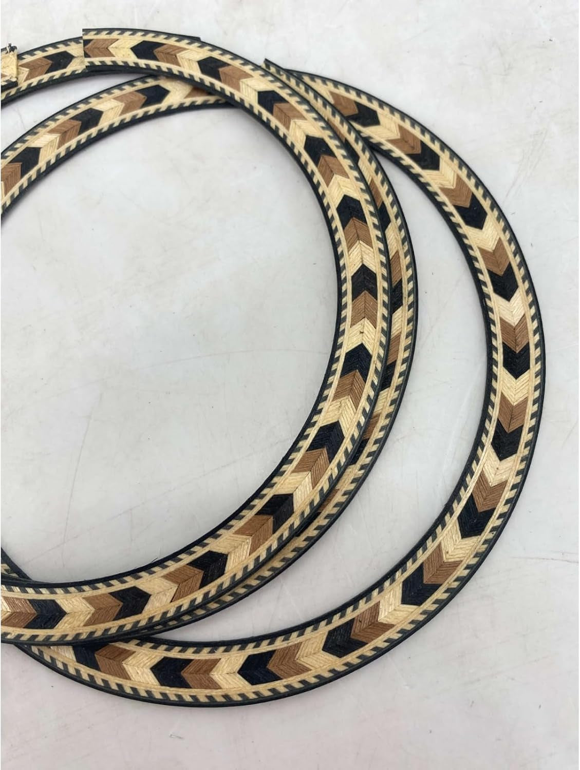 2*PCS Guitar Rosette for Acoustic Guitar Construction Solid Wood Material 110 * 12 * 0.8Mm Guitar Sound Hole for Replace #51