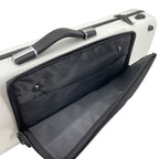 Yinfente 4/4 Violin Case White Carbon Fiber Violin Case Oblong Cases for Violin Strong