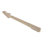 Yinfente Electric Guitar Neck 22Fret 24Inch Maple Fretboard Dot Inlay Bolt on Guitar Neck Replacement Unfinished