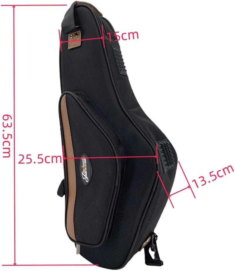 Alto Saxophone Case– Alto Sax Gig Bag Padded with Adjustable Shoulder Strap, Lightweight & Water-Resistant Saxophone Backpack Case