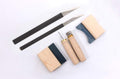 1Set Violin Making Tools Steel Blade Cut Violin Bridge F-Hole Knife Scraper Violin Peg Hole Files Violin Purfling Knife