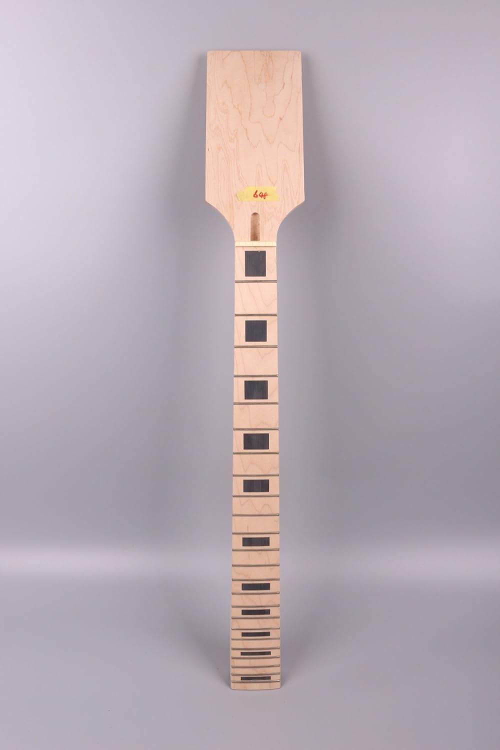 Electric Guitar Neck Solid Wood 24 Fret 25.5 Inch Block Inlay Paddle Headstock