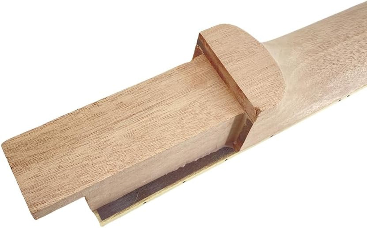 Electric Guitar Kit Guitar Neck 22 Fret Flame Maple Cap Guitar Body Mahogany Maple Rosewood Guitar Fretboard DIY Guitar Set in One Piece Mahogany Wood Guitar