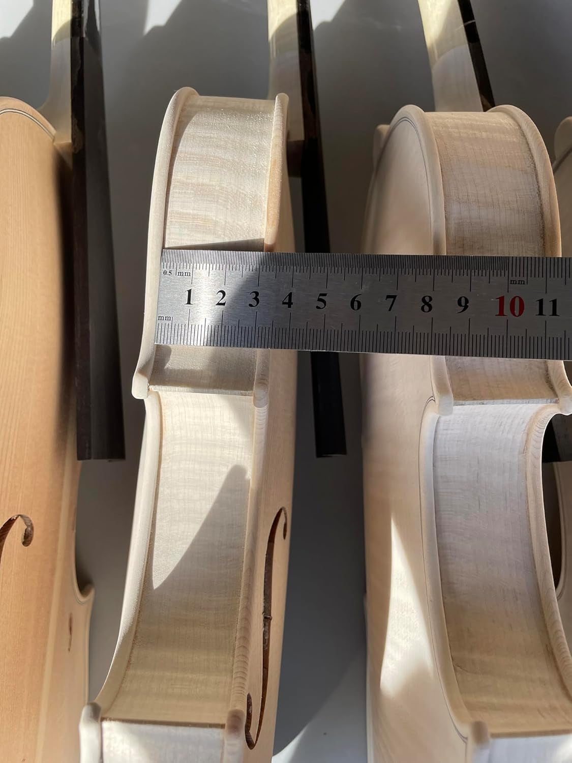 Professional Violin 4/4 Flame Maple Violin Spruce Handmade White Violins Stradivarius Model 1716 Year (4Pcs)