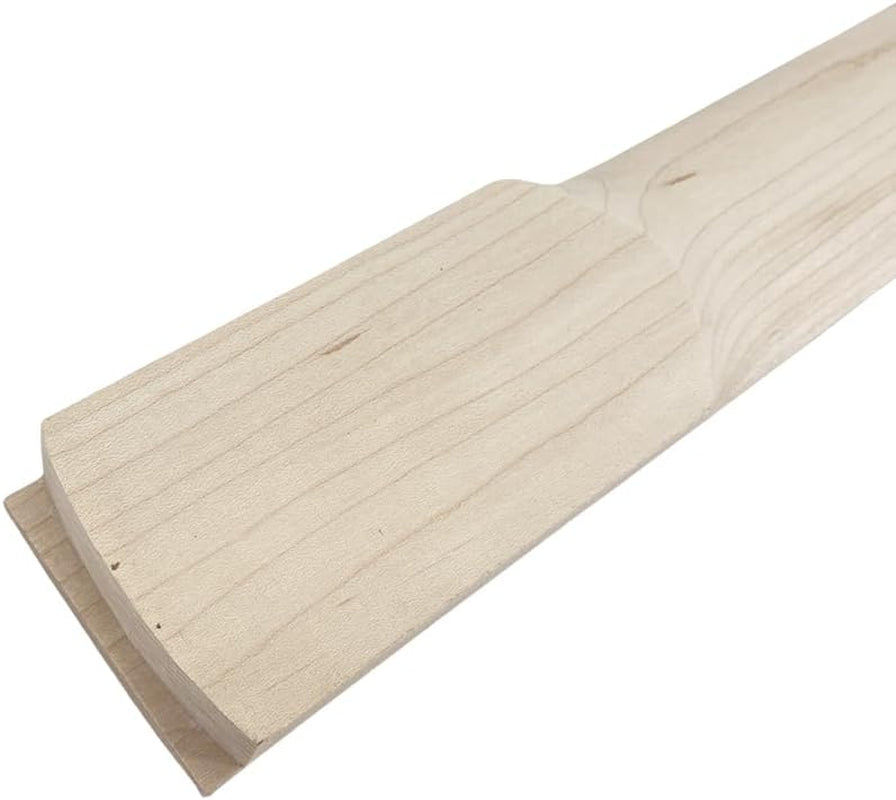 Unfinished Maple Electric Guitar Neck 24 Fret 25.5Inch Maple Fretboard Shark Fin Inlay Bolt on Guitar Neck Replacement