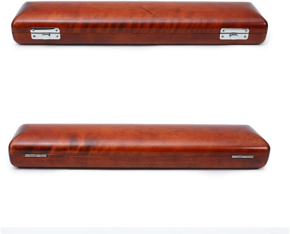 17 Hole Flute Case B Foot Hard Flute Case Sturdy Wooden Case Solid Wood Nice Protection (B Foot-Red)