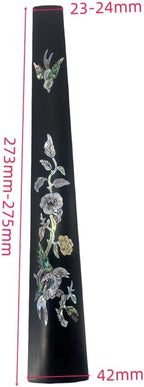 Yinfente Violin Fingerboard 4/4 Full Size Indonesia Ebony Violin Fretboard With Beautiful Pearl Bird Inlay Violin Parts
