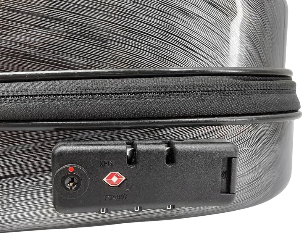 Composite Carbon Fiber Alto Saxophone Case - Lightweight, Durable, and Water-Resistant Protective Hard Case for Alto Sax with Comfortable Shoulder Strap and Plush Interior (Grey)