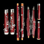 Bassoon Maple Wooded Bassoon C Key 26 Keys Silver Plated Woodwind Instrument with Case Accessories