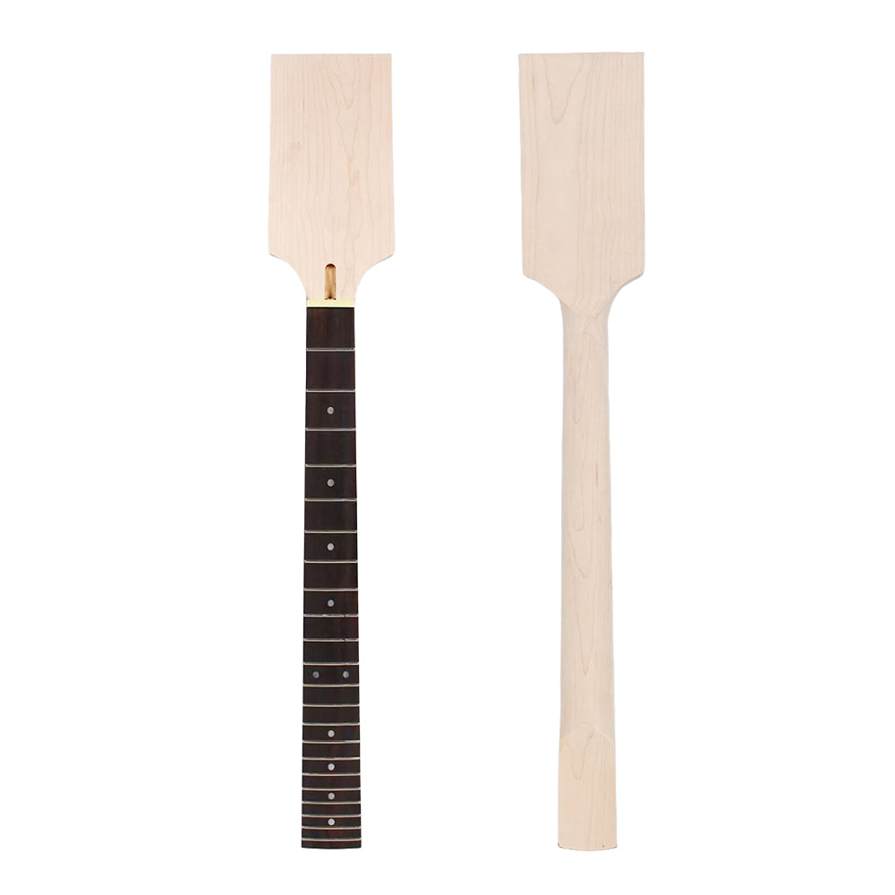 Electric Guitar Neck 22 Fret 24.75 Inch Rosewood Fretboard Maple Neck DIY Guitar Parts Paddle Head Dot Inlay