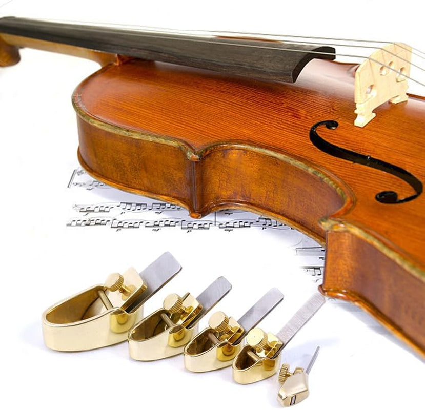 1 Set Brass Planes Luthier Woodworking Tool Violin/Viola/Cello Planes with Steel Blades,Flat Bottom Sharp and Durable (5 Pcs)