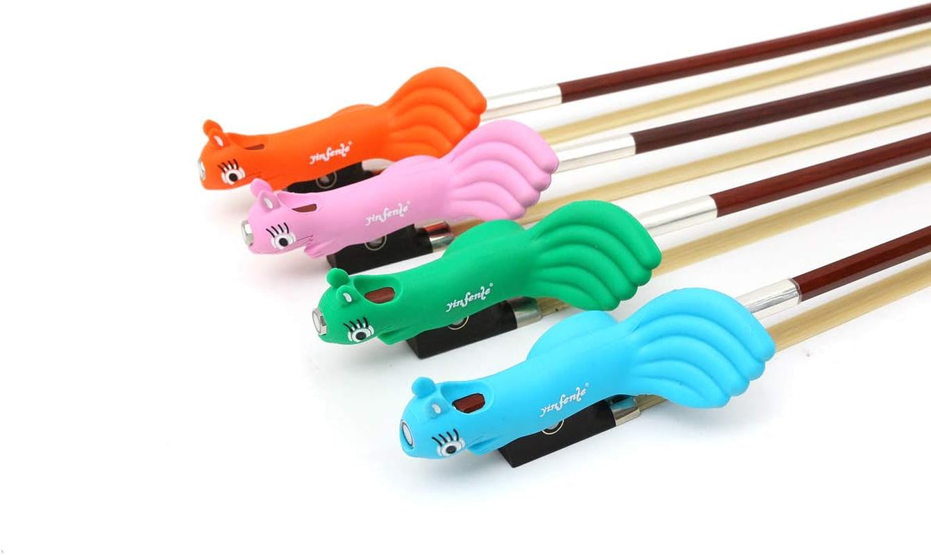 1Pcs Hold Violin Bow Holder Hold Violin/Viola Bow Teaching Aid Violin Bow Grip Learn Violin Beginner Corrector Bow Straightener Soft Protect Finger