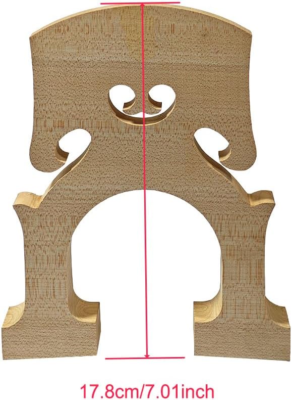 Yinfente 3/4 Upright Bass Bridge Maple Bass Bridges Double Bass Parts Durable