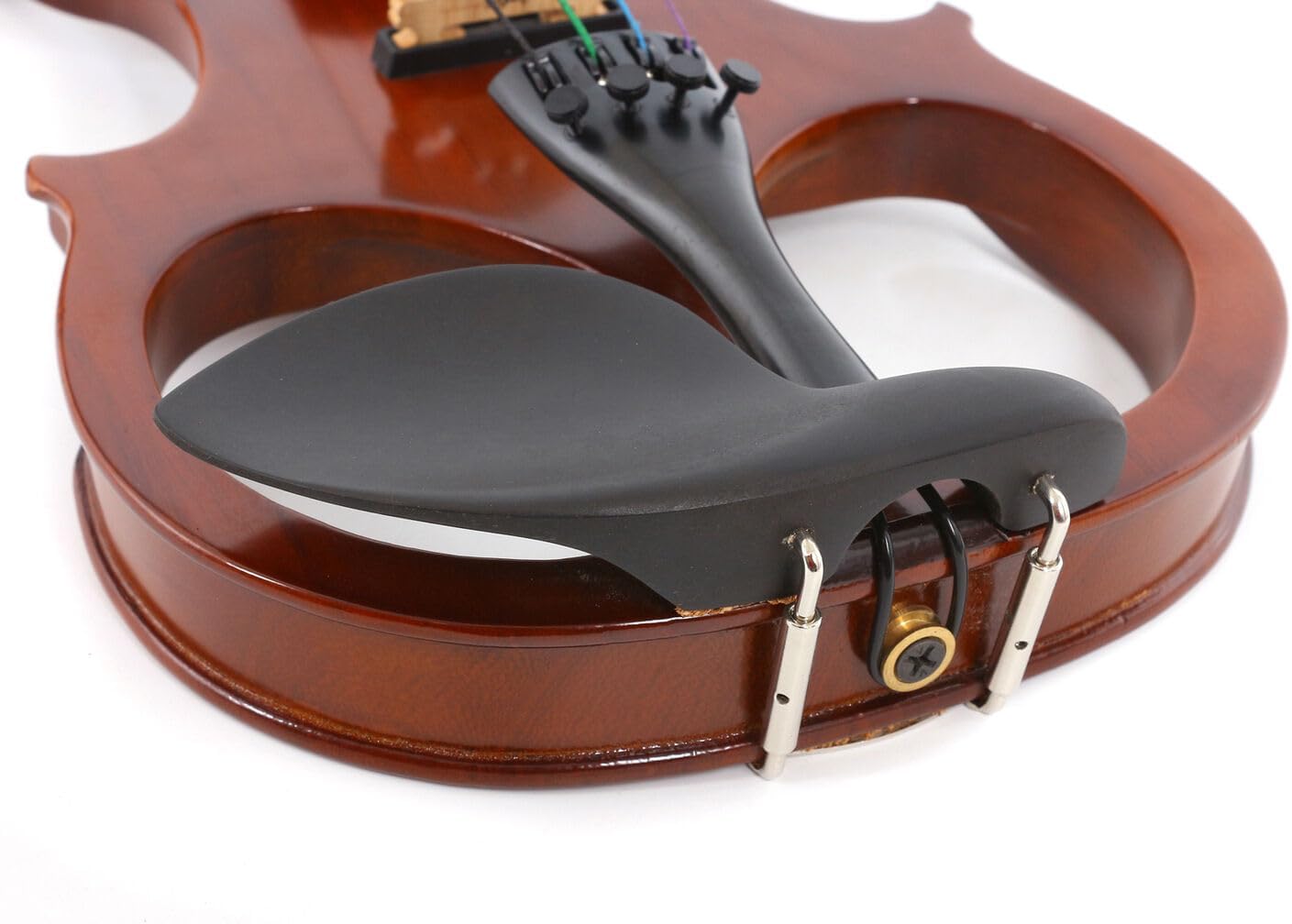 Yinfente Electric Violin Red 4/4 Full Size Solid Wood For Beginner,Adult,4 String Professional,Silent Electric Violins With Ebony Fittings