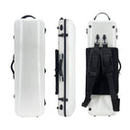 Yinfente 4/4 Violin Case White Carbon Fiber Violin Case Oblong Cases for Violin Strong