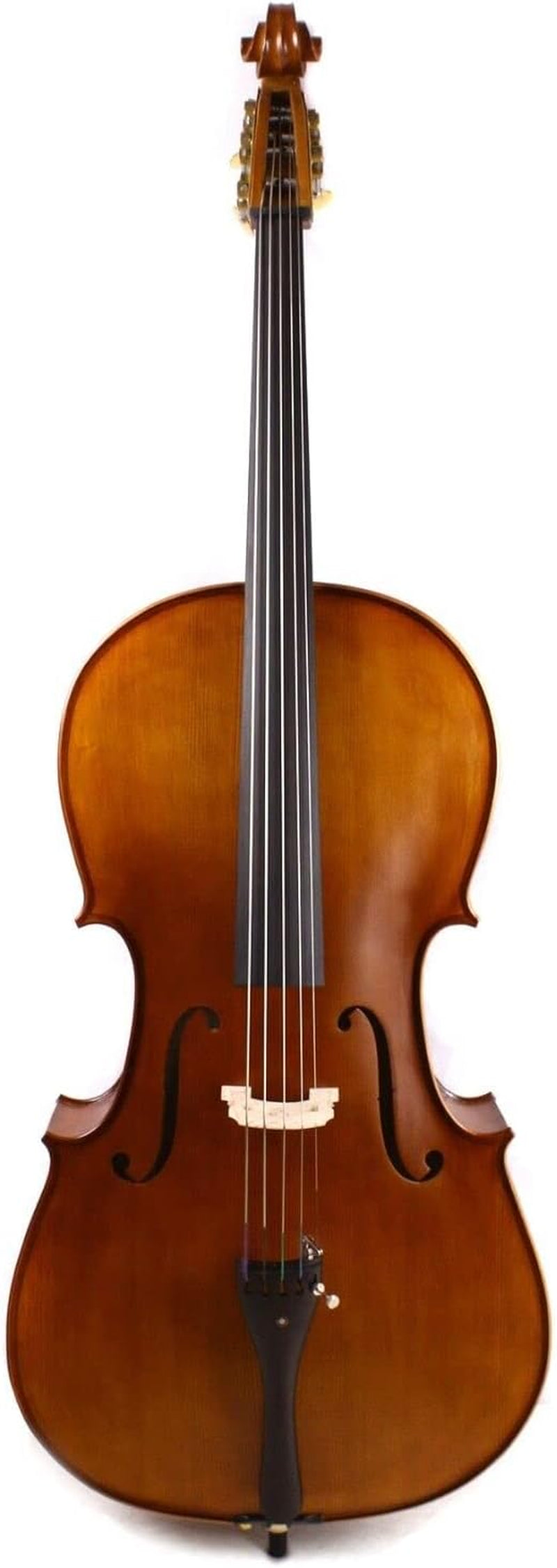 5 String Cello 4/4 Hand Made Cello Maple Spruce Ebony Cello Fittings Metal Cello Pegs with Cello Bag Bow