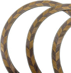 2*PCS Guitar Rosette for Acoustic Guitar Construction Solid Wood Material 110 * 12 * 0.8Mm Guitar Sound Hole for Replace #37