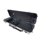 Yinfente 4/4 Violin Case White Carbon Fiber Violin Case Oblong Cases for Violin Strong