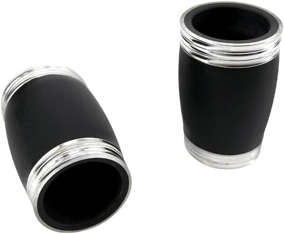 Professional Ebonite Clarinete C Key Clarinet for Beginner Students with 2 Barrels Hard Case Cleaning Kit Mouthpice Cork Grease Gloves
