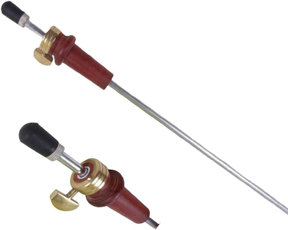 4/4 3/4 Cello Tail Rod Endpin with Endpin Tip Redwood &Metal Durable, Lightweight and Stretchable Cello Parts (Redwood)