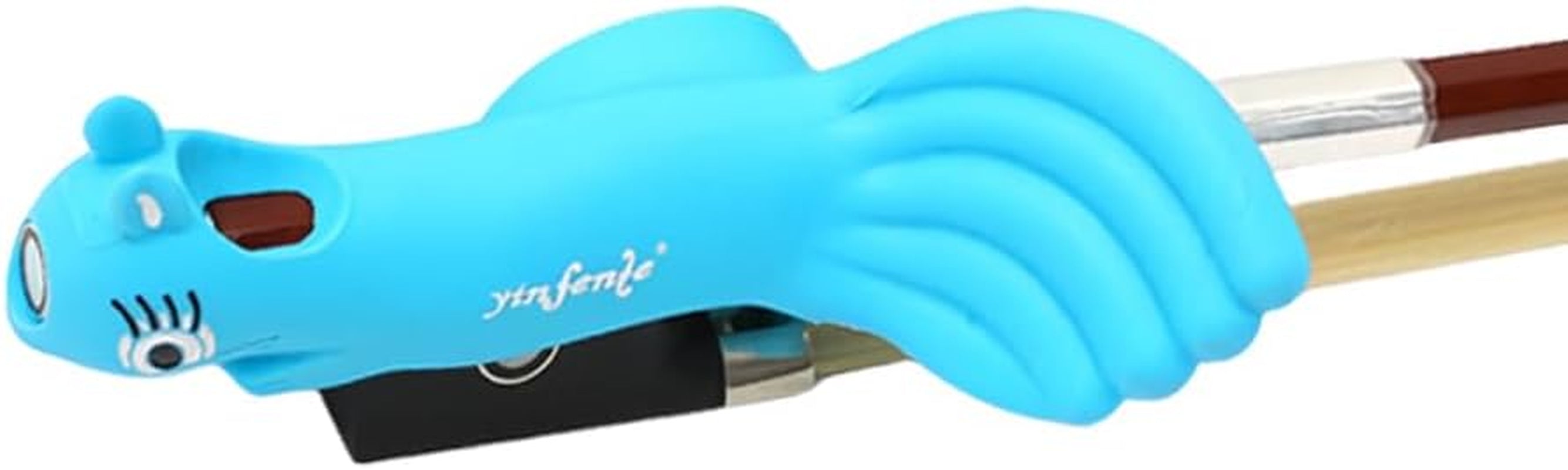 Violin/Viola Bow Holder Violin Bow Grip for Beginner Violin Pinky Holder Teaching Aid Accessory (Blue)