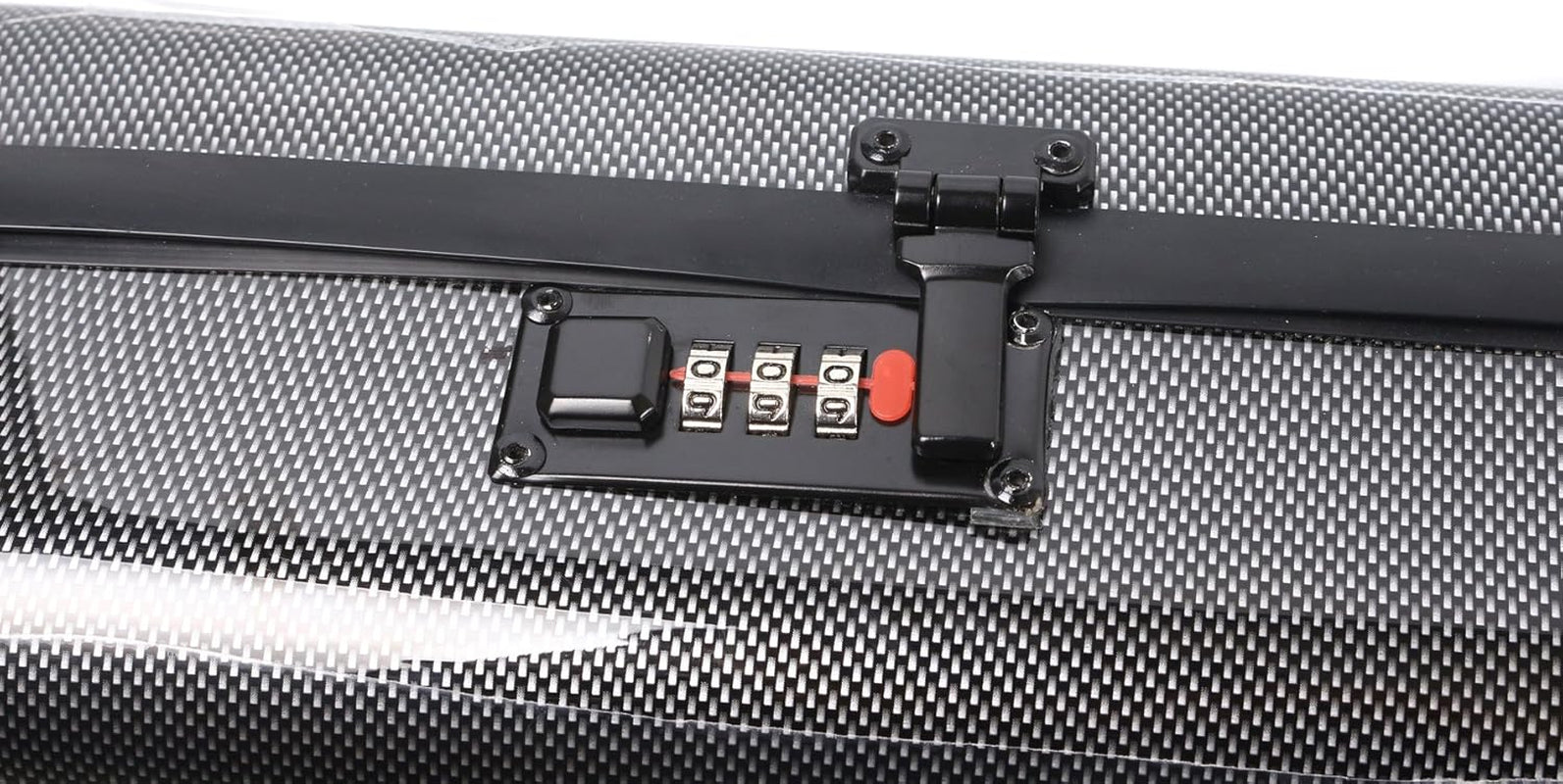 Double Violin Case Viola Case Mixed Carbon Fiber Violin Box 4/4 Full Size (Black)