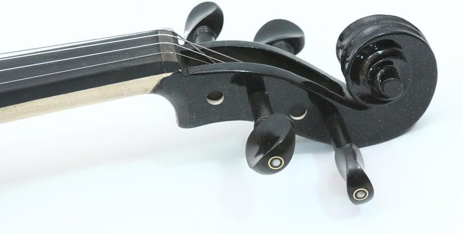 Electric Violin 4/4 Full Size Silent 4 String Student Beginner Violin Ebony Fittings with Case Bow Shoulder Rest Rosin Cable Headphone